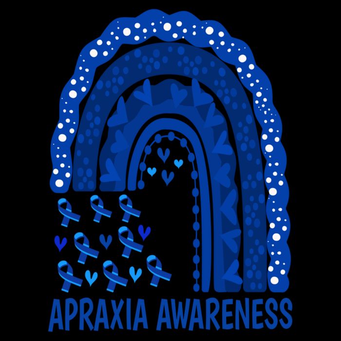 Apraxia Awareness Month Wear A Blue Ribbon In May Rainbow Gift Backpack