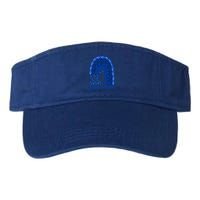 Apraxia Awareness Month Wear A Blue Ribbon In May Rainbow Gift Valucap Bio-Washed Visor