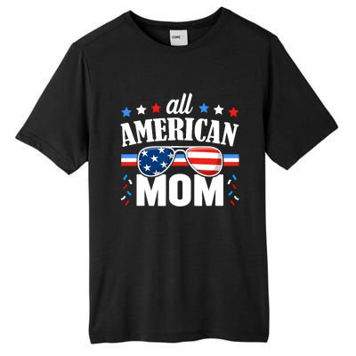 All American Mom 4th of July USA Family Matching Outfit Tall Fusion ChromaSoft Performance T-Shirt