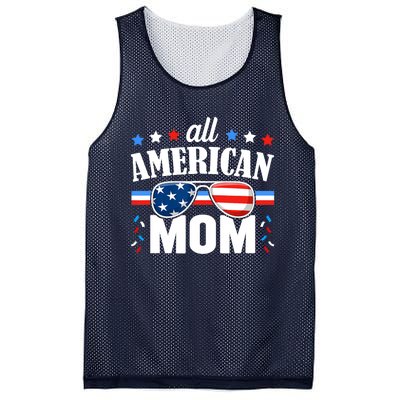 All American Mom 4th of July USA Family Matching Outfit Mesh Reversible Basketball Jersey Tank