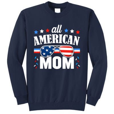 All American Mom 4th of July USA Family Matching Outfit Tall Sweatshirt