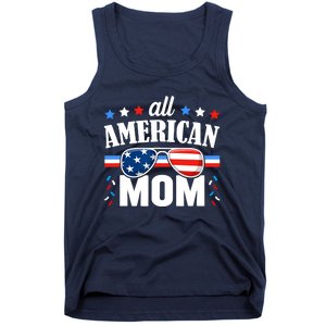 All American Mom 4th of July USA Family Matching Outfit Tank Top