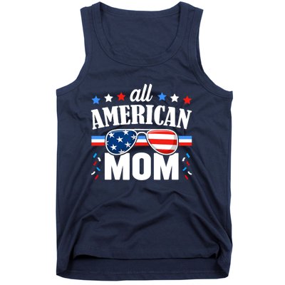 All American Mom 4th of July USA Family Matching Outfit Tank Top