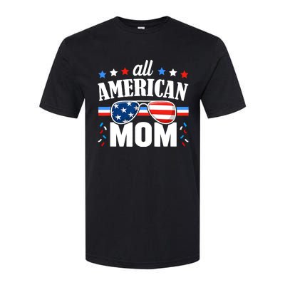 All American Mom 4th of July USA Family Matching Outfit Softstyle CVC T-Shirt