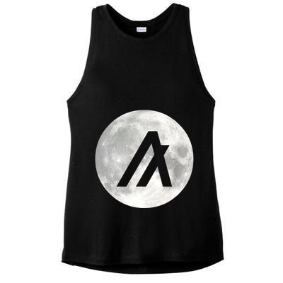 Algorand Algo Moon Crypto Ladies PosiCharge Tri-Blend Wicking Tank