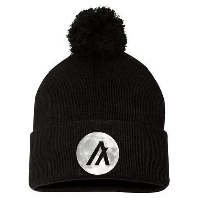 Algorand Algo Moon Crypto Pom Pom 12in Knit Beanie