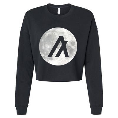 Algorand Algo Moon Crypto Cropped Pullover Crew