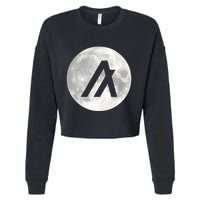 Algorand Algo Moon Crypto Cropped Pullover Crew