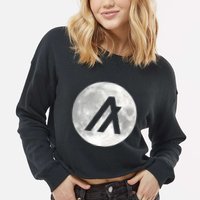 Algorand Algo Moon Crypto Cropped Pullover Crew