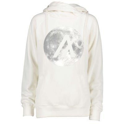 Algorand Algo Moon Crypto Womens Funnel Neck Pullover Hood