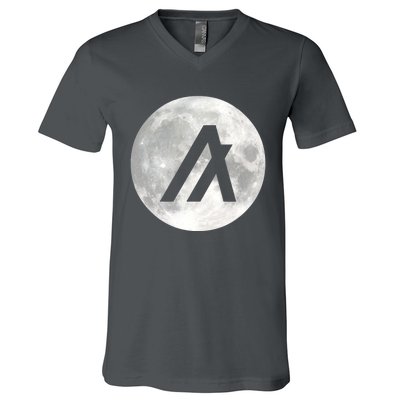 Algorand Algo Moon Crypto V-Neck T-Shirt