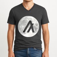 Algorand Algo Moon Crypto V-Neck T-Shirt