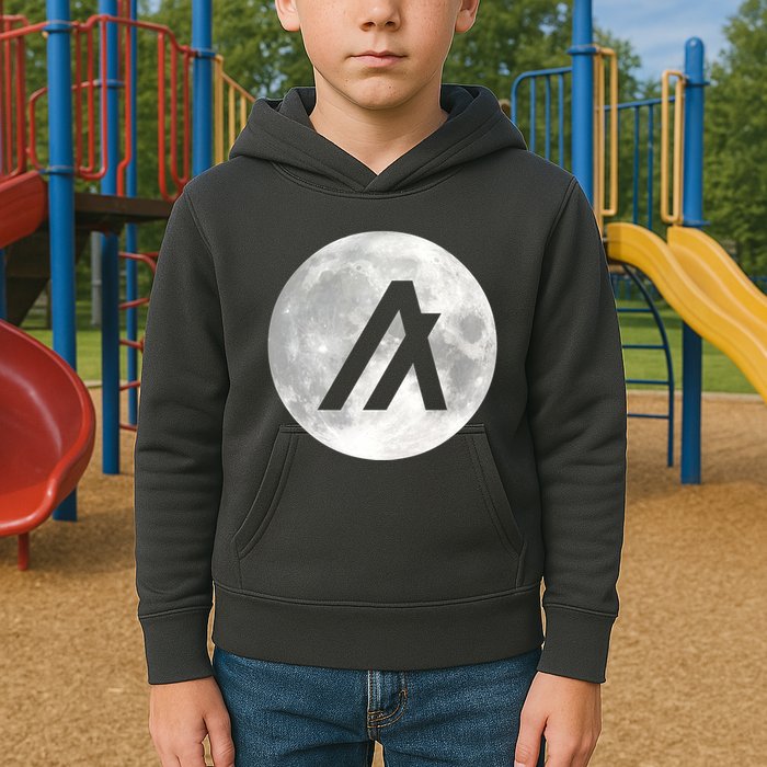 Algorand Algo Moon Crypto Kids Hoodie