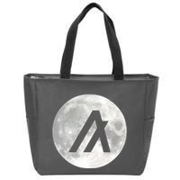 Algorand Algo Moon Crypto Zip Tote Bag