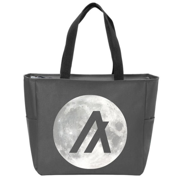 Algorand Algo Moon Crypto Zip Tote Bag