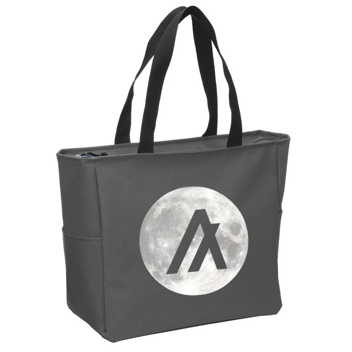 Algorand Algo Moon Crypto Zip Tote Bag