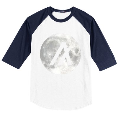 Algorand Algo Moon Crypto Baseball Sleeve Shirt