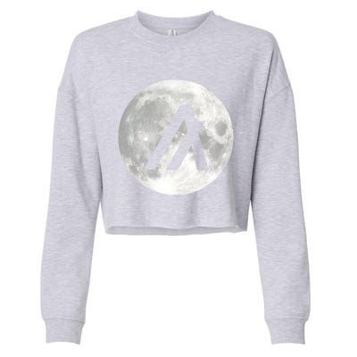 Algorand Algo Moon Crypto Cropped Pullover Crew