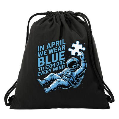 Autism Awareness Month April Puzzle Acceptance  Inclusion Drawstring Bag