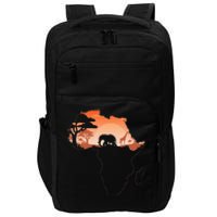 Africa Animal Map Safari African Animals Impact Tech Backpack