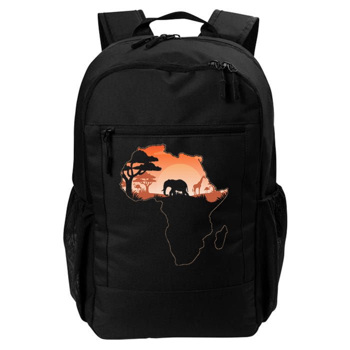 Africa Animal Map Safari African Animals Daily Commute Backpack