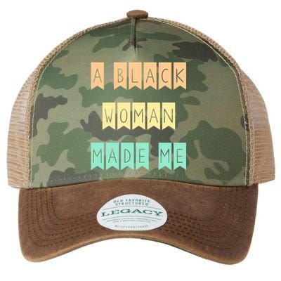 African American Mom A Black Made Me Strong Meaningful Gift Legacy Tie Dye Trucker Hat