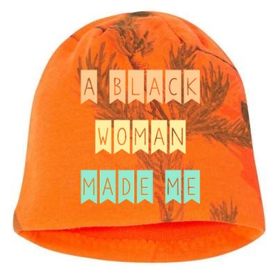 African American Mom A Black Made Me Strong Meaningful Gift Kati - Camo Knit Beanie