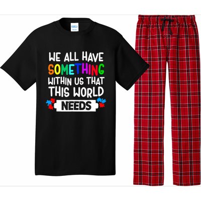 Autism Awareness Mom Dad Teacher Autism Support Month Gift Pajama Set