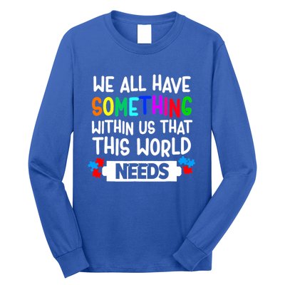 Autism Awareness Mom Dad Teacher Autism Support Month Gift Long Sleeve Shirt