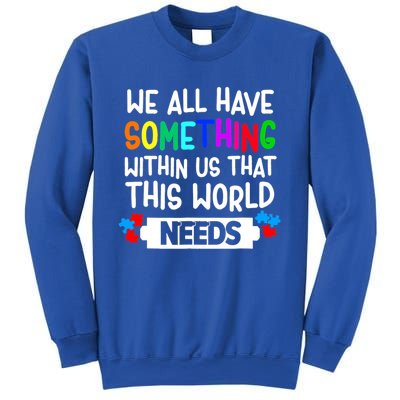 Autism Awareness Mom Dad Teacher Autism Support Month Gift Sweatshirt