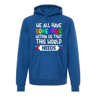 Autism Awareness Mom Dad Teacher Autism Support Month Gift Premium Hoodie