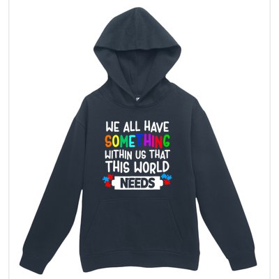 Autism Awareness Mom Dad Teacher Autism Support Month Gift Urban Pullover Hoodie