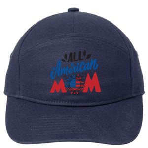 All American Mom | 4th Of July Family Outfits 7-Panel Snapback Hat