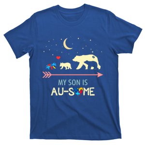 Autism Awareness Mama Bear My Son Is Ausome Great Gift T-Shirt