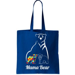 Autism Awareness Mama Bear Mom Autistic Meaningful Gift Tote Bag