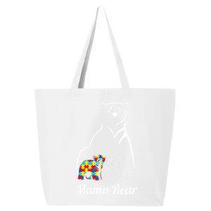 Autism Awareness Mama Bear Mom Autistic Meaningful Gift 25L Jumbo Tote