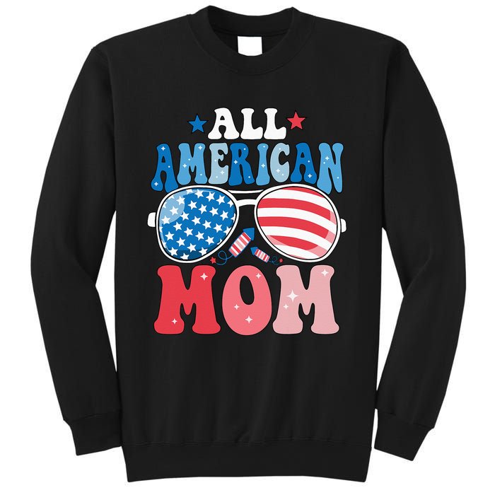 All American Mom Sunglasses 4th of July Family Matching Sweatshirt