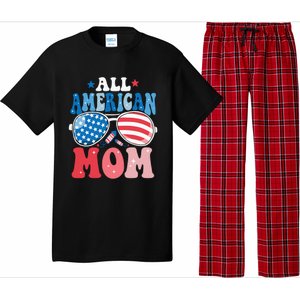 All American Mom Sunglasses 4th of July Family Matching Pajama Set