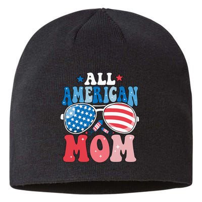 All American Mom Sunglasses 4th of July Family Matching Sustainable Beanie