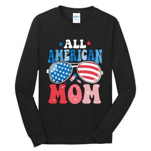 All American Mom Sunglasses 4th of July Family Matching Tall Long Sleeve T-Shirt