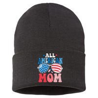 All American Mom Sunglasses 4th of July Family Matching Sustainable Knit Beanie