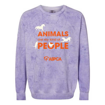 Animals Are My Kind Of People Colorblast Crewneck Sweatshirt