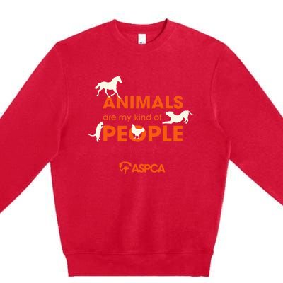 Animals Are My Kind Of People Premium Crewneck Sweatshirt