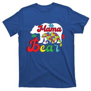 Autism Awareness Mama Bear Support Autistic Autism Mom Gift T-Shirt