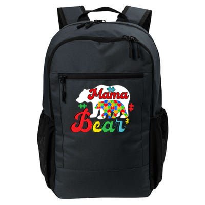 Autism Awareness Mama Bear Support Autistic Autism Mom Gift Daily Commute Backpack