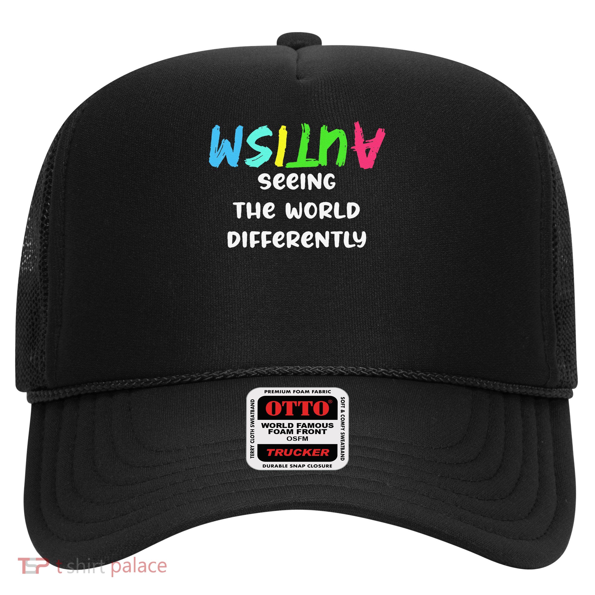 Autism Awareness Month Support Seeing the World Differently Trucker Hat