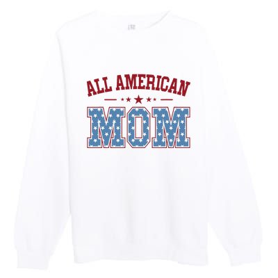 All American Mom Matching Family 4th Of July Premium Crewneck Sweatshirt