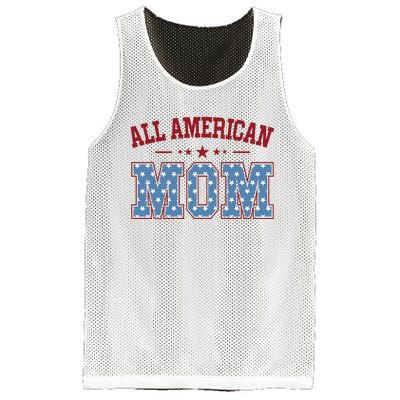 All American Mom Matching Family 4th Of July Mesh Reversible Basketball Jersey Tank