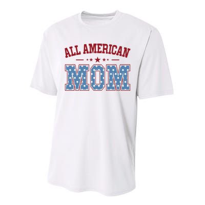 All American Mom Matching Family 4th Of July Performance Sprint T-Shirt