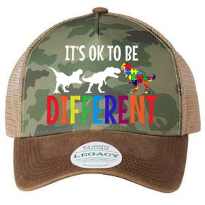 Autism Awareness Month Trex Puzzle Dino Neurodiversity Gift Legacy Tie Dye Trucker Hat